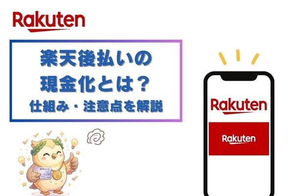 楽天後払いの現金化とは？仕組み・注意点を解説